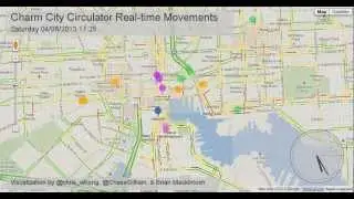 Charm City Circulator Real-Time Data Movements with Google Maps Traffic Layer