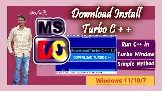 How to Download and Install Turbo C C ++ Program On Windows 10 ll 11 Latest 2024