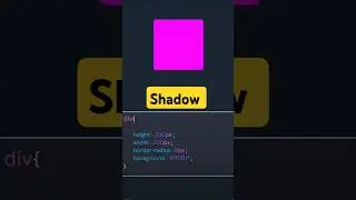 How to create shadow using css 