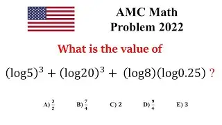 American Mathematics Competitions | Tricky logarithm Math Problem | Simple and Interesting Solution