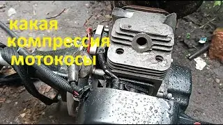 #Мотокоса. КакаЯ должна быть компрессия в двухтактном двигателе мотокосы.