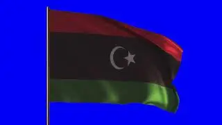Flag of Libya | علم ليبيا | GREENSCREEN | ROYALTY FREE 4K LOOP