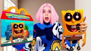 NON ORDINARE TUTTI I SPONGEBOB.EXE HAPPY MEAL ALLE 3 DI NOTTE!!