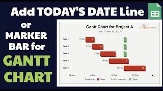 Add a DATELINE or MARKER BAR for CURRENT DATE or TODAY's DATE in Google Sheets