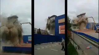 Снос башни. Краснотурьинск. Микс.