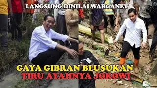 Viral Gaya Gibran Tinjau Banjir Mirip Ayahnya Jokowi