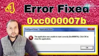 ( 0 x c 0 0 0 0 0 0 7 b) - The Application was unable to start correctly 0xc000007b error fix  Hindi