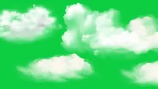 Moving Clouds Green Screen Effect Motion Graphics 4K 30fps Copyright Free