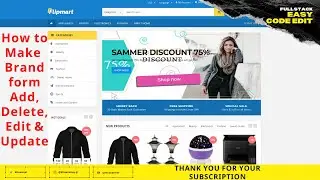 Complete E commerce Website Add Edit Delete Update tailwind css