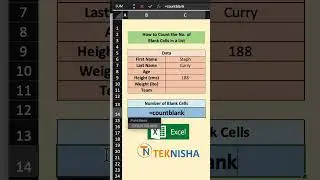 How to Count the Number of Blank Cells in a List | 