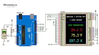 Digital Weather Station | LM35 RTC and 128×160 TFT With Arduino