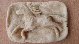 Урок лепки из соленого теста, барельеф, анималистический жанр.