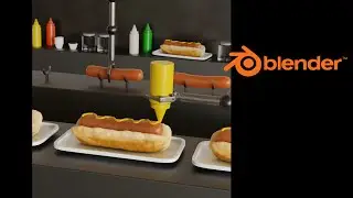 Blender 3.0 Hot Dog Factory/ Looping Animation