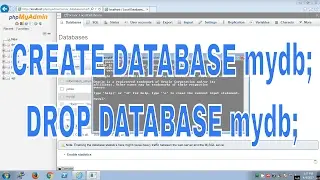 How to create database in phpmyadmin WAMP SERVER