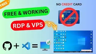How To Get FREE Windows 10 RDP | How to Create Free RDP| Cloud & GitHub rdp browser