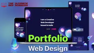 Create a Stunning Portfolio Website with just HTML and CSS!