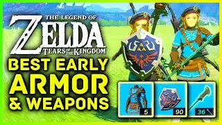 Zelda Tears of The Kingdom Best Early Armor - How To Get Champions Leathers & Hylian Shield Location