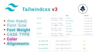 Tailwind CSS v3 Crash Course | #3 - Fonts, Colors and Alignment in Tailwindcss | 