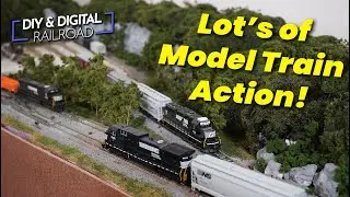 Model Trains In Action. Running My N Scale Model Railroad