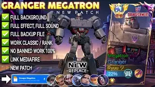 NEW!! Script Skin Granger Transformers - Megatron No Password | Full Effect Voice | Patch Terbaru