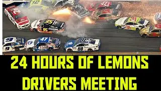 What a drivers meeting is like in the 24 hours of lemons