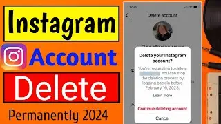 Instagram Account Delete Kaise Kare Permanently | instagram account delete kaise kare 2024