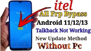 All Itel Android 11/12 Frp Bypass /Itel All Frp unlock Without Pc