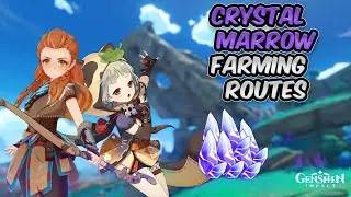 Crystal Marrow Farming Routes, All the Locations | Farm for Sayu and Aloy | Genshin Impact