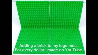 adding a brick for every dollar i made on youtube