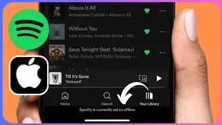 How to Fix Spotify is Currently Set to Offline / iPhone / 2024