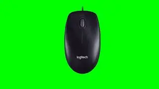 Moving Computer Mouse green screen copyright free