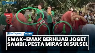 Heboh! Emak emak Berhijab Joget Sambil Pesta Miras di Janeponto Sulsel