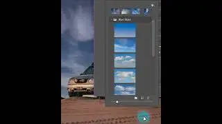 Sky replacement photoshop - tutorial ! #short #photoshop