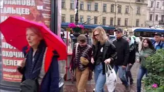 Площадь Восстания и столовая возле неё. Санкт-Петербург