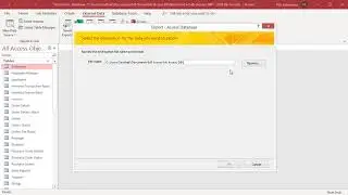 How to Export Tables, Queries, Forms etc to another Database in MS Access  - Office 365