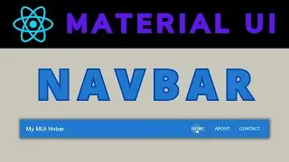 React Navbar Using Material UI Tutorial