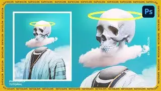 [ Photoshop Tutorial ] How to Make Skull Head Profil Picture Effect in Photoshop