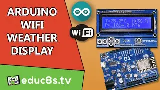 Arduino ESP8266 Project: WiFi Weather display using a Wemos D1 board and operweathermap.org website