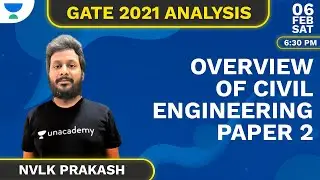 GATE 2021 Analysis for Civil Engineering by Krishna Prakash