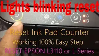 Epson L3110 L3150 L360 L385 reset  Service required or Ink pad counter reset