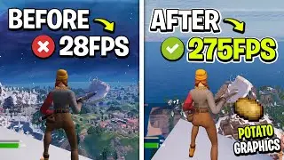 🔧How to Get Potato Graphics in Fortnite! ✅ (Max FPS + 0 Delay)