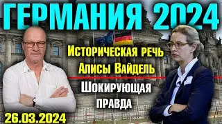 Германия 2024. Историческая речь Алисы Вайдель, Шокирующая правда