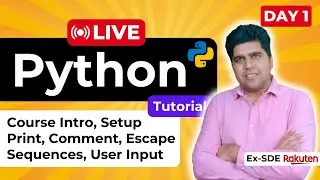 🔴 LIVE: Python Essentials for AI & ML - Beginner's Guide to Coding (Part 1)
