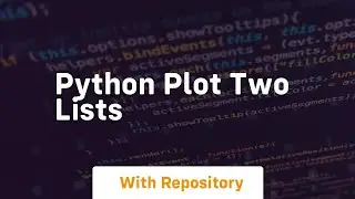 python plot two lists