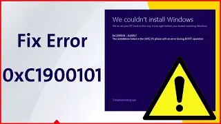 Fixed✔️ Error 0xC1900101 0x30017⚠️ 2025 Windows Update Error