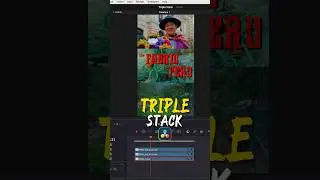 Triple stack videos in DaVinci