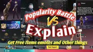 Pubg Mobile Popularity Battle Event Explain | | Get Free Items And Emotes