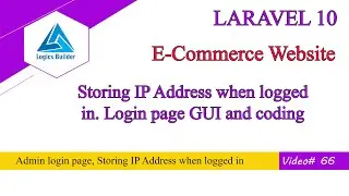 Login GUI, admin login coding | storing admin login history with IP address | Laravel in Pashto