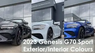 2023 Genesis G70 Sport Exterior/Interior Colours