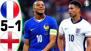 France vs England 5-1 - All Goals and Highlights - EURO 2024